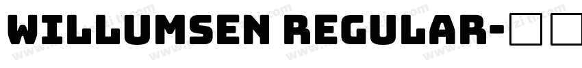 Willumsen Regular字体转换